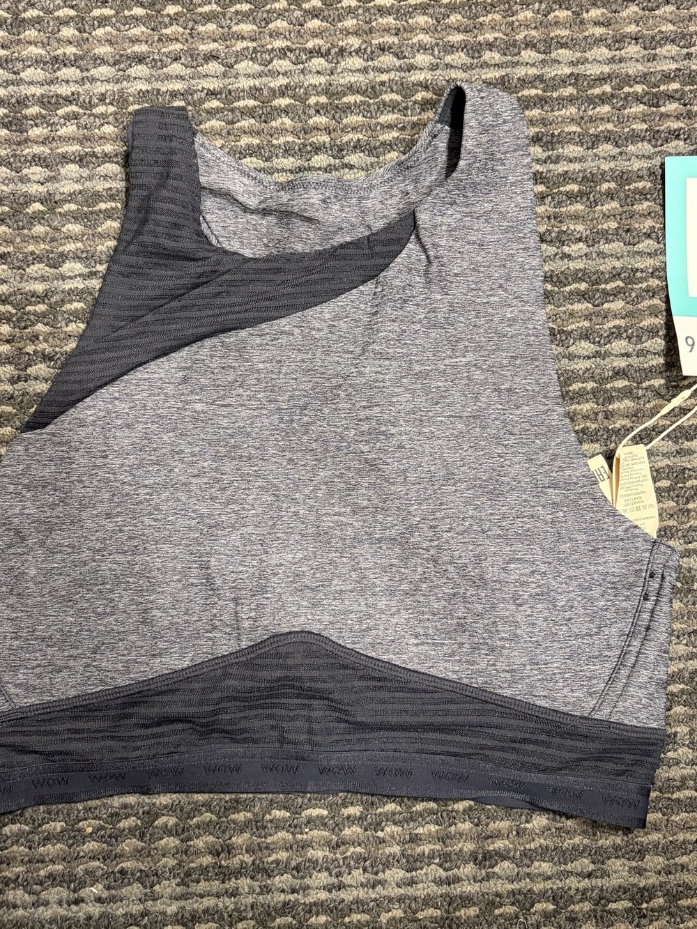 Dorina Be Remarkable Sport Bra Black/Gray NEW XL